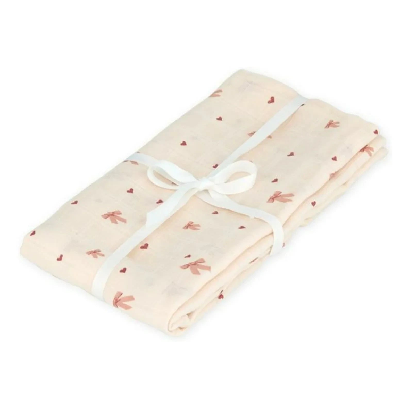 Cam Cam - Bow Patterned Swaddle | Light Pink