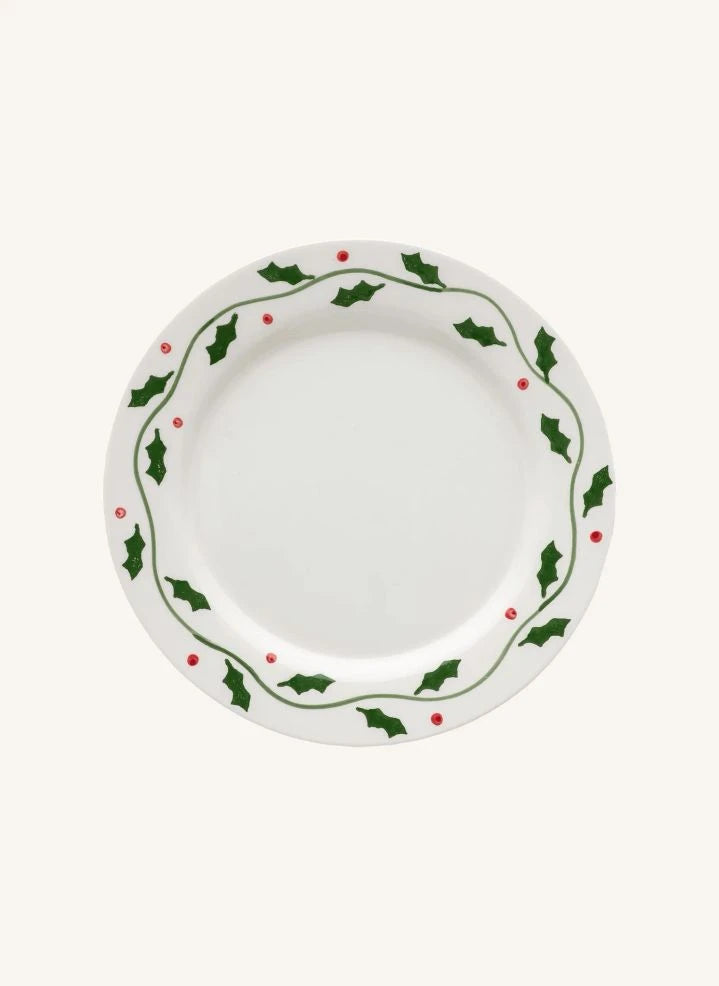 Anna + Nina - Holly Plate | White