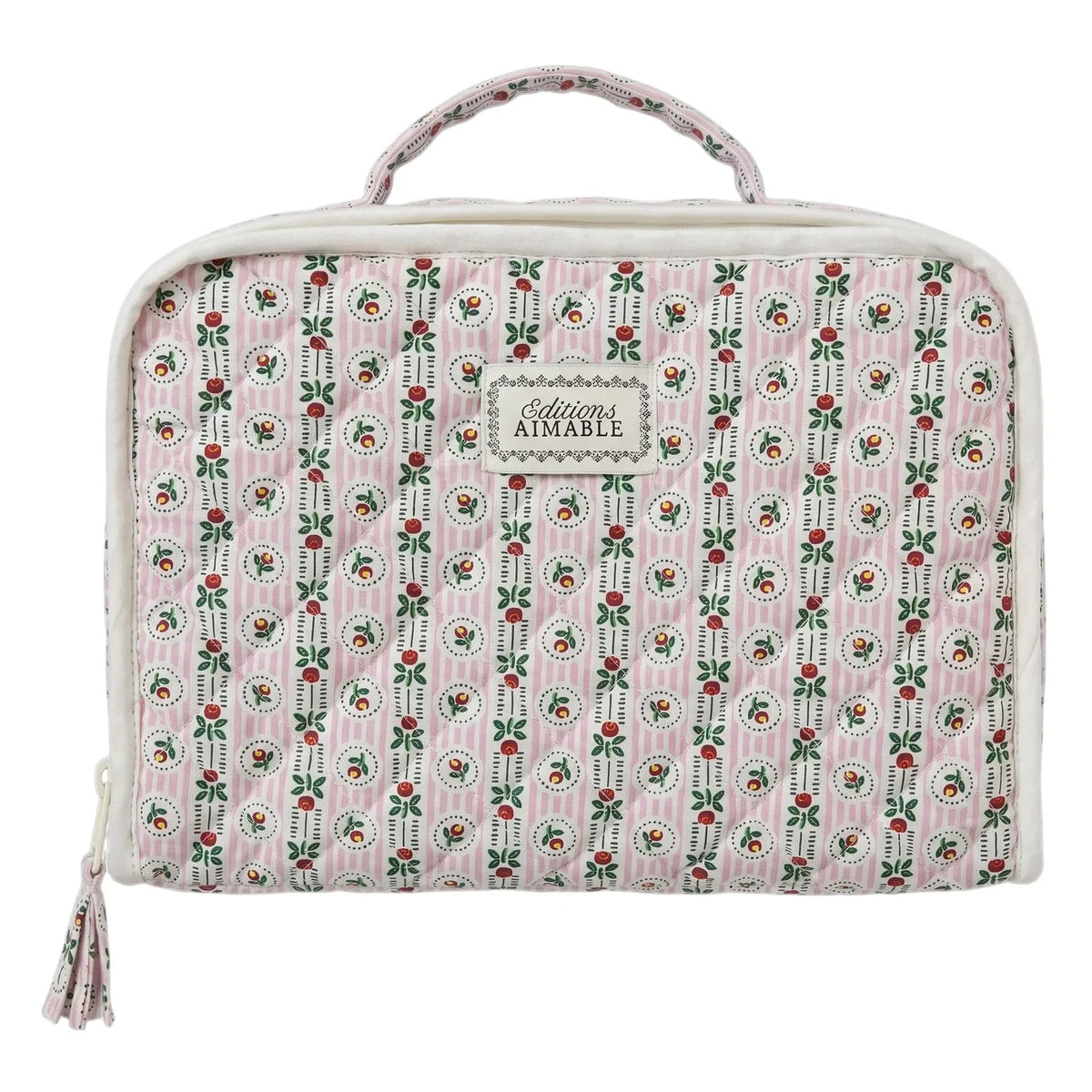Editions Aimable - Vadim fabric suitcase | Pommette Poplin