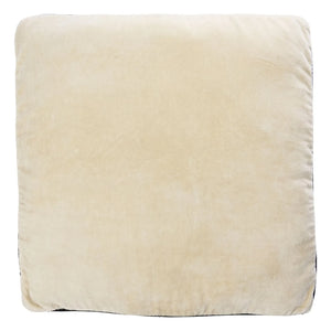 Madam Stoltz - Cotton Velvet Chair Cushion | Cream