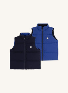 Petit Bateau - Düz Kesim Kolsuz Şişme Yelek | Mavi