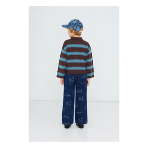 Tinycottons - Striped Polo Shirt | Brown