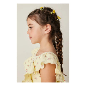 Tocoto Vintage - Fleurs Volants Dress | Yellow