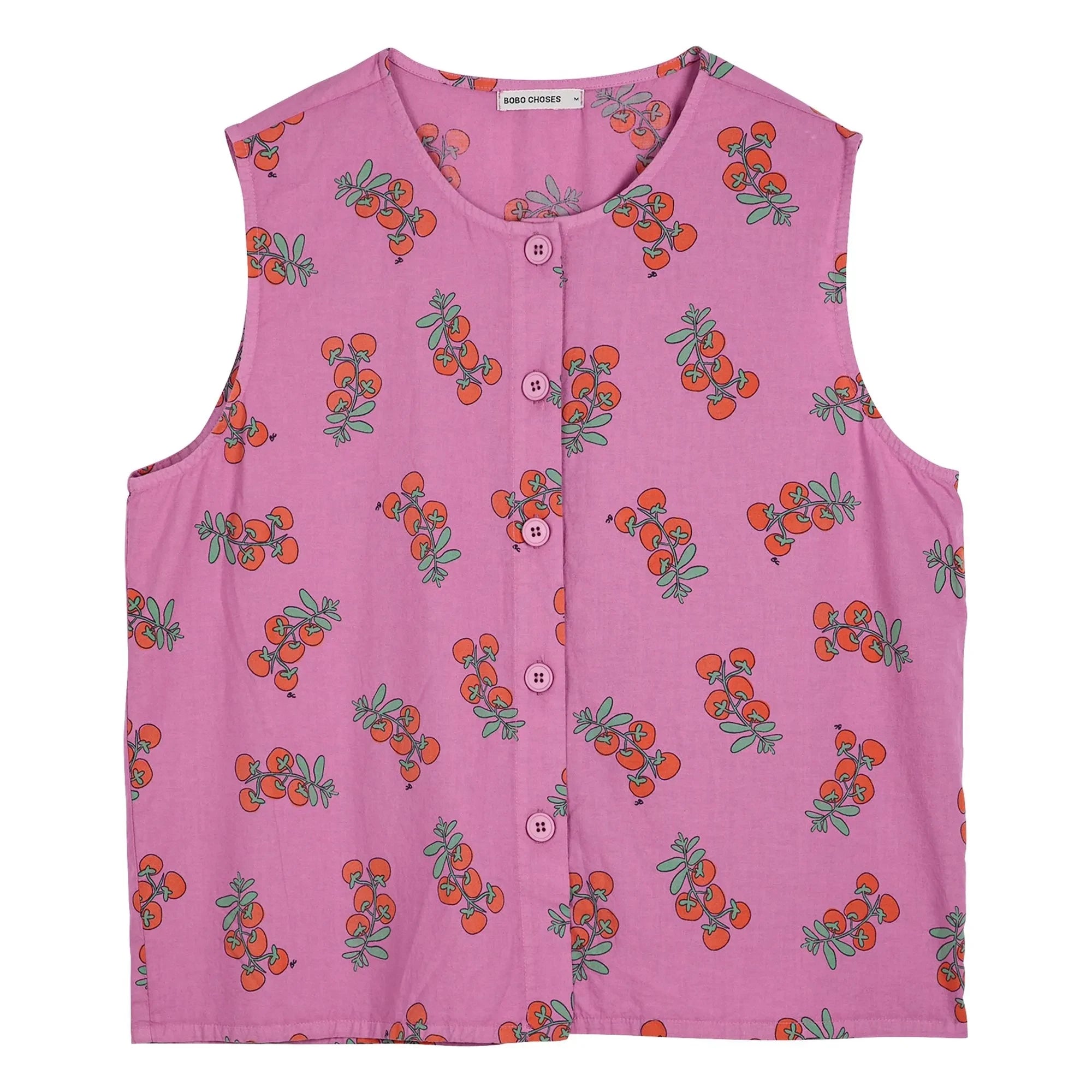 Bobo Choses - Organic Cotton Top Tomatoes Pattern | Purple