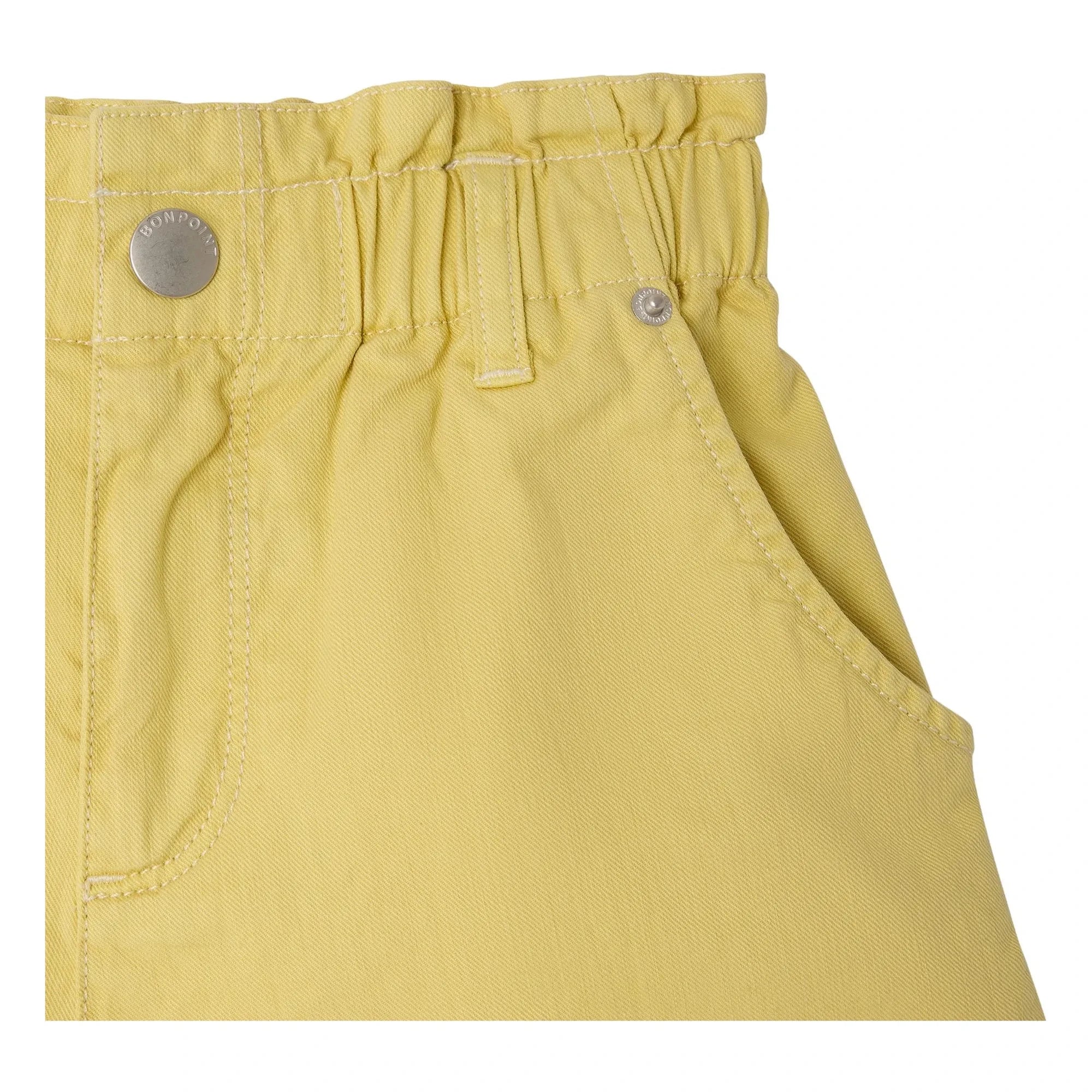 Bonpoint - Cathy Organic Cotton Denim Shorts | Yellow