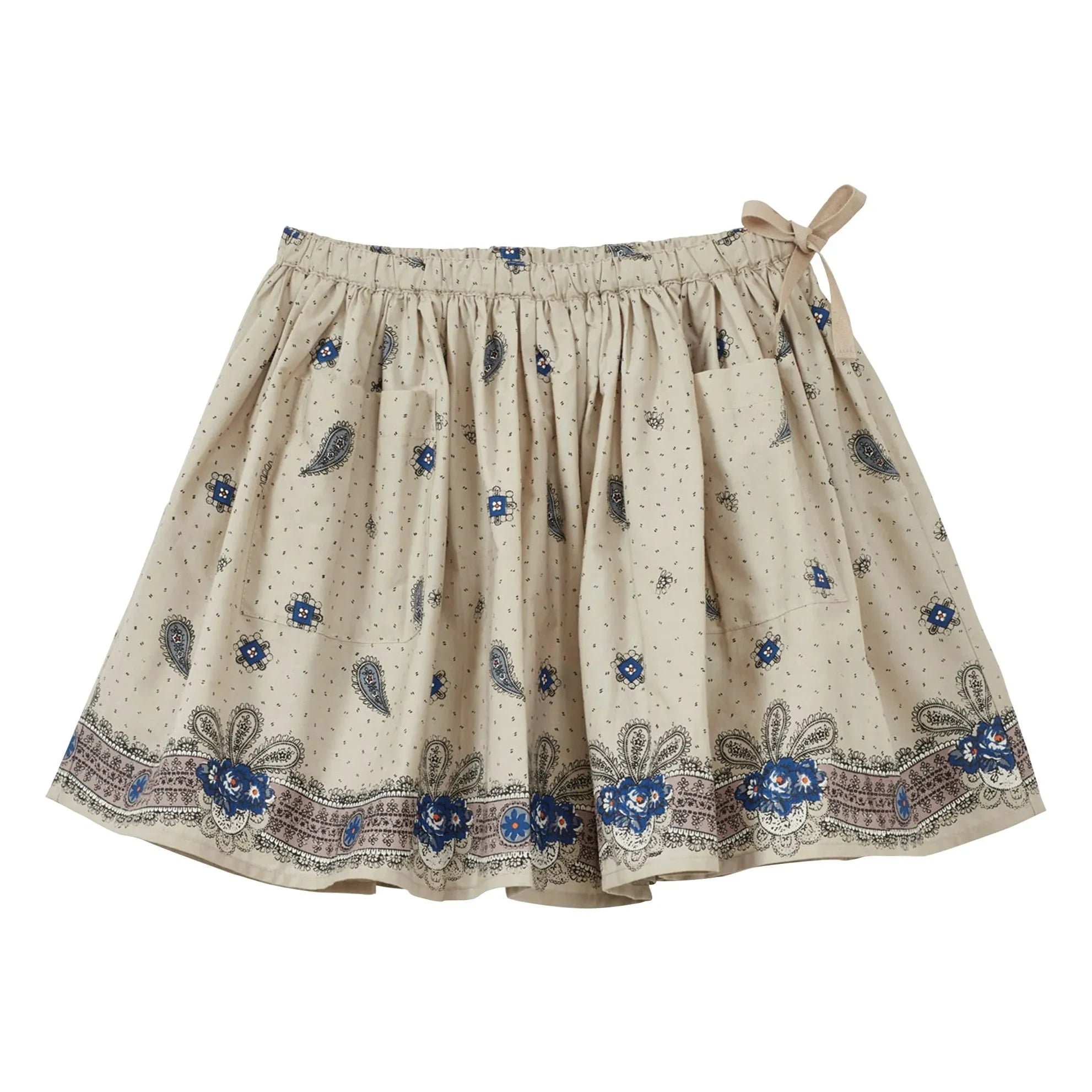 Caramel - Myla Paisley Skirt | Ivory