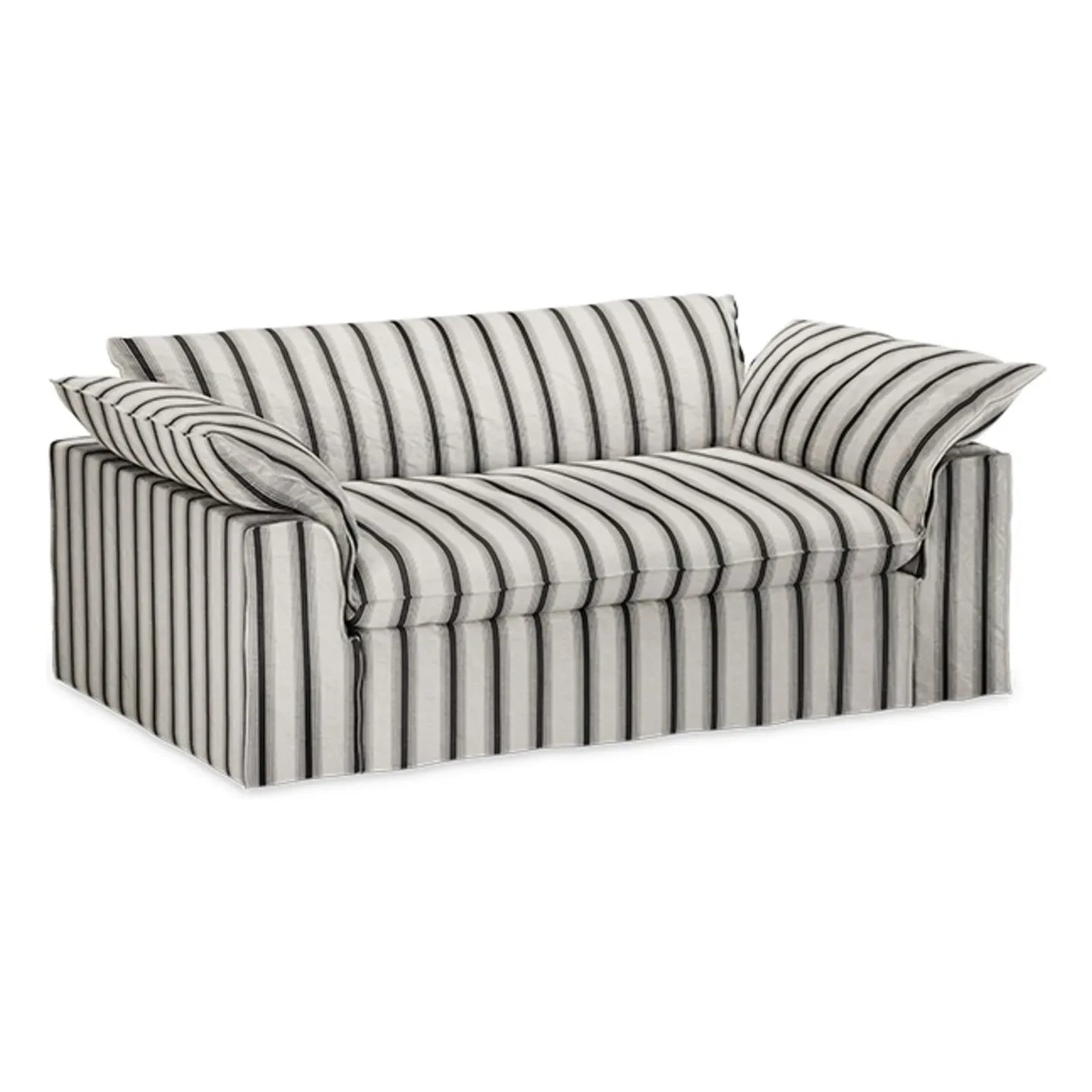 HKliving - Nomad 2-Person Striped Sofa | Chalk