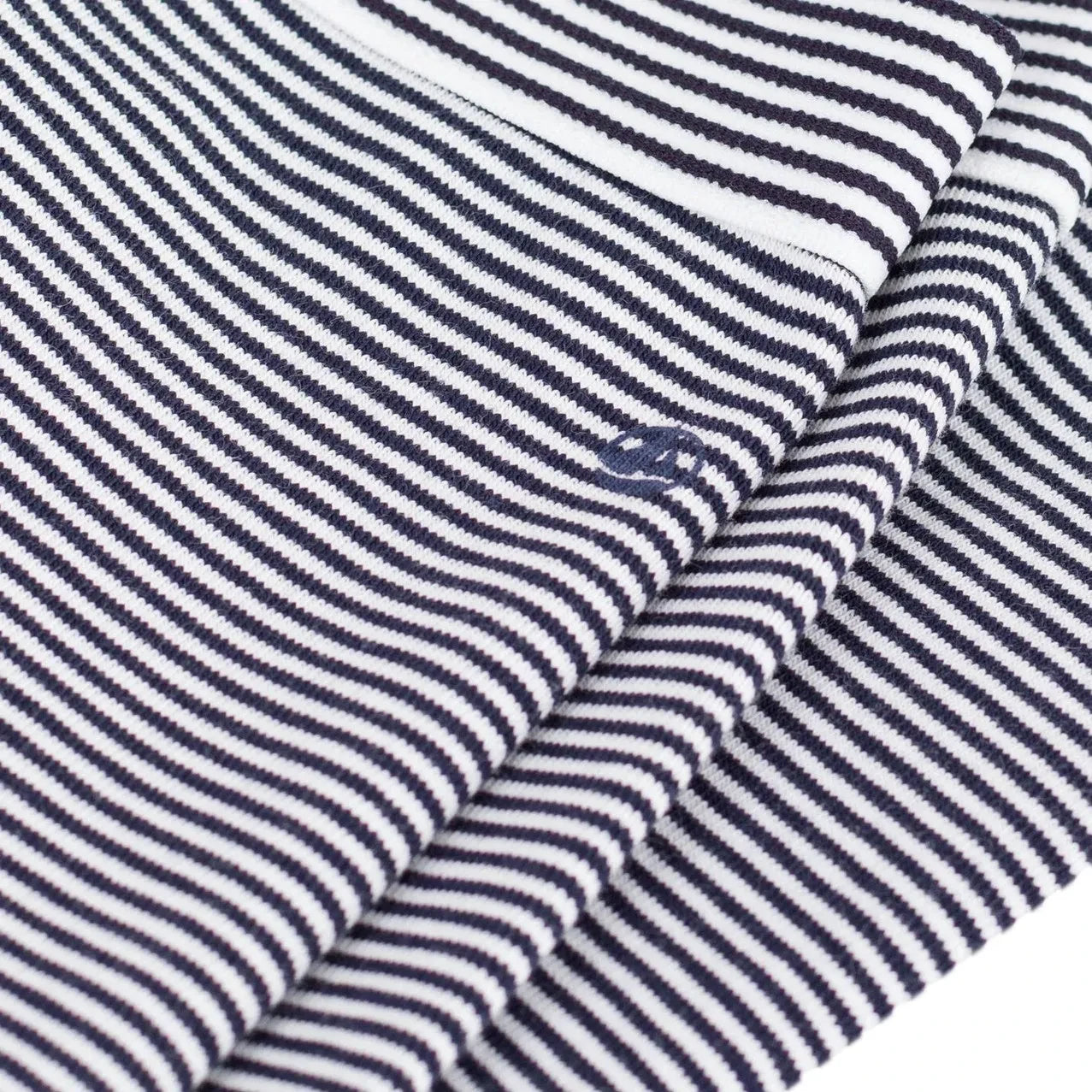Petit Bateau - Striped Organic Cotton Leggings | Navy