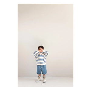 Jenest - Striped Organic Cotton Sweatshirt | Blue