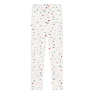Petit Bateau - Floral Tights | White