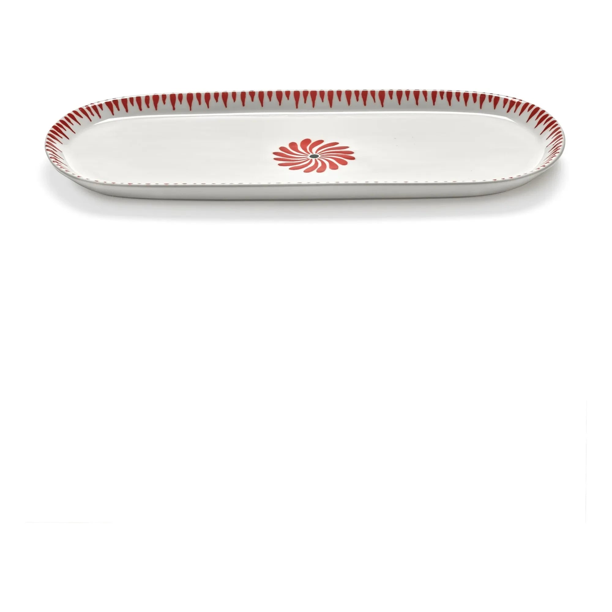 Serax - Baazar Oval Serving Plate, Waww La Table - Set of 2 | Red