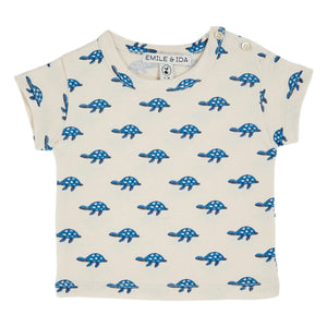 Emile et Ida - Organic Cotton Turtle T-Shirt | Ecru