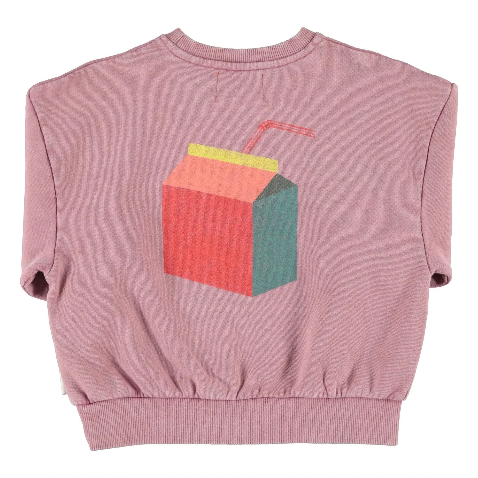 Piupiuchick - Lunch Break organic cotton sweatshirt | Pink