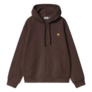 Carhartt WIP - American Script Zip-up Sweatshirt | Brown