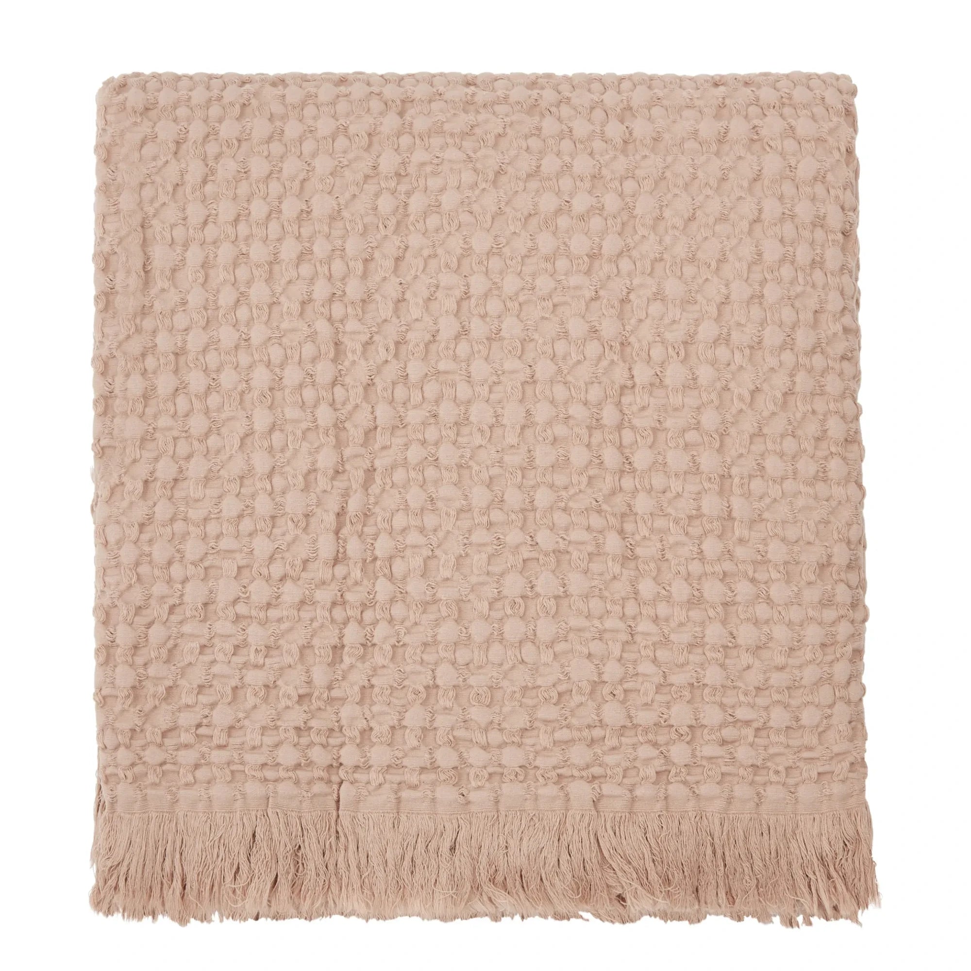 Haomy - Tempo Cotton Blanket | Beige pink