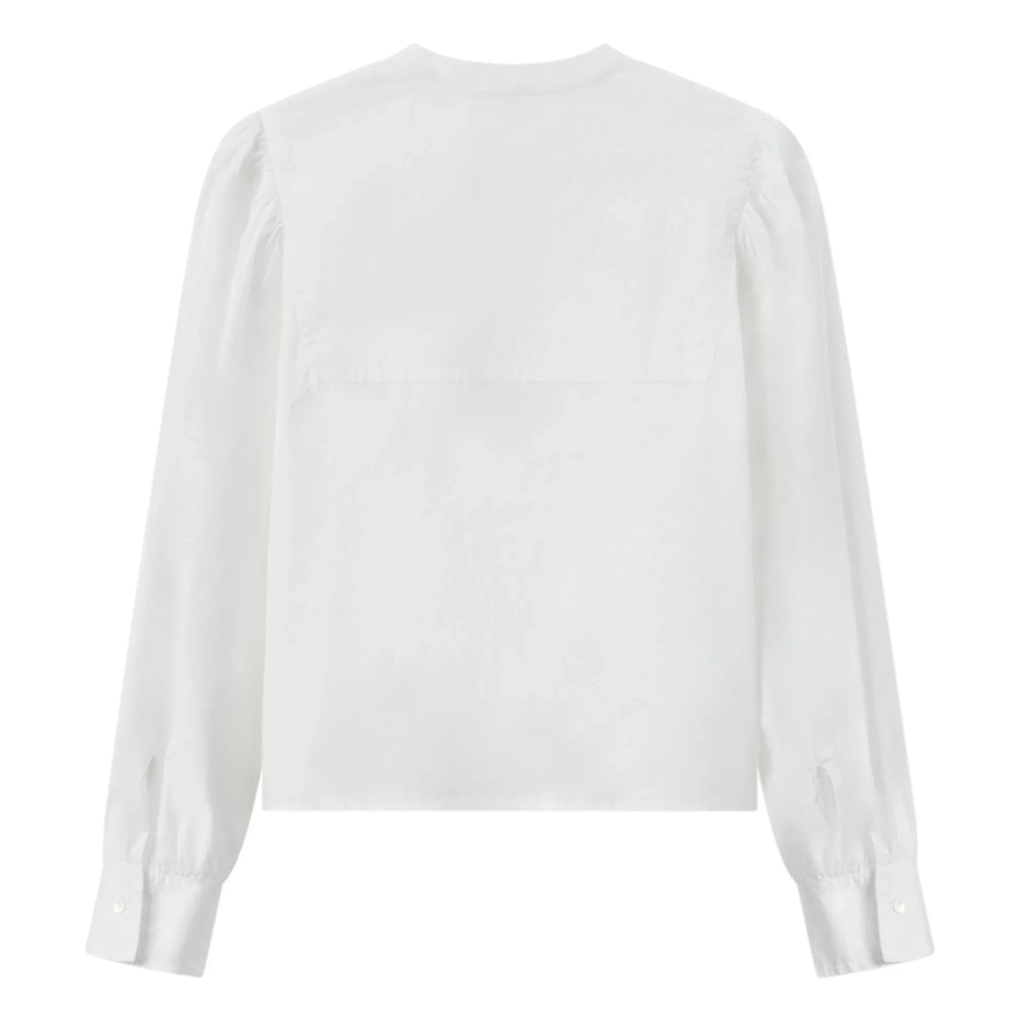 Pomandère - Cotton Poplin Blouse | White