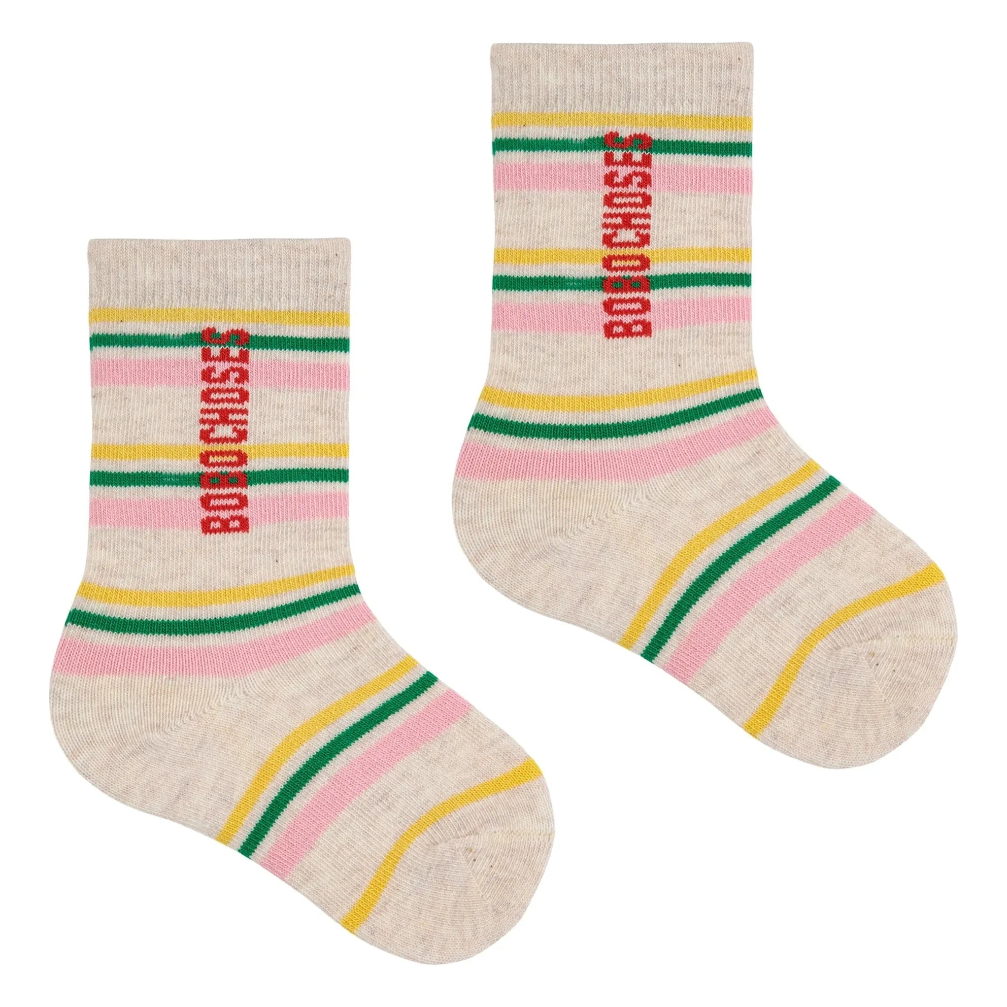 Bobo Choses - Set of 2 Kaleidoscope Organic Cotton Socks | Beige