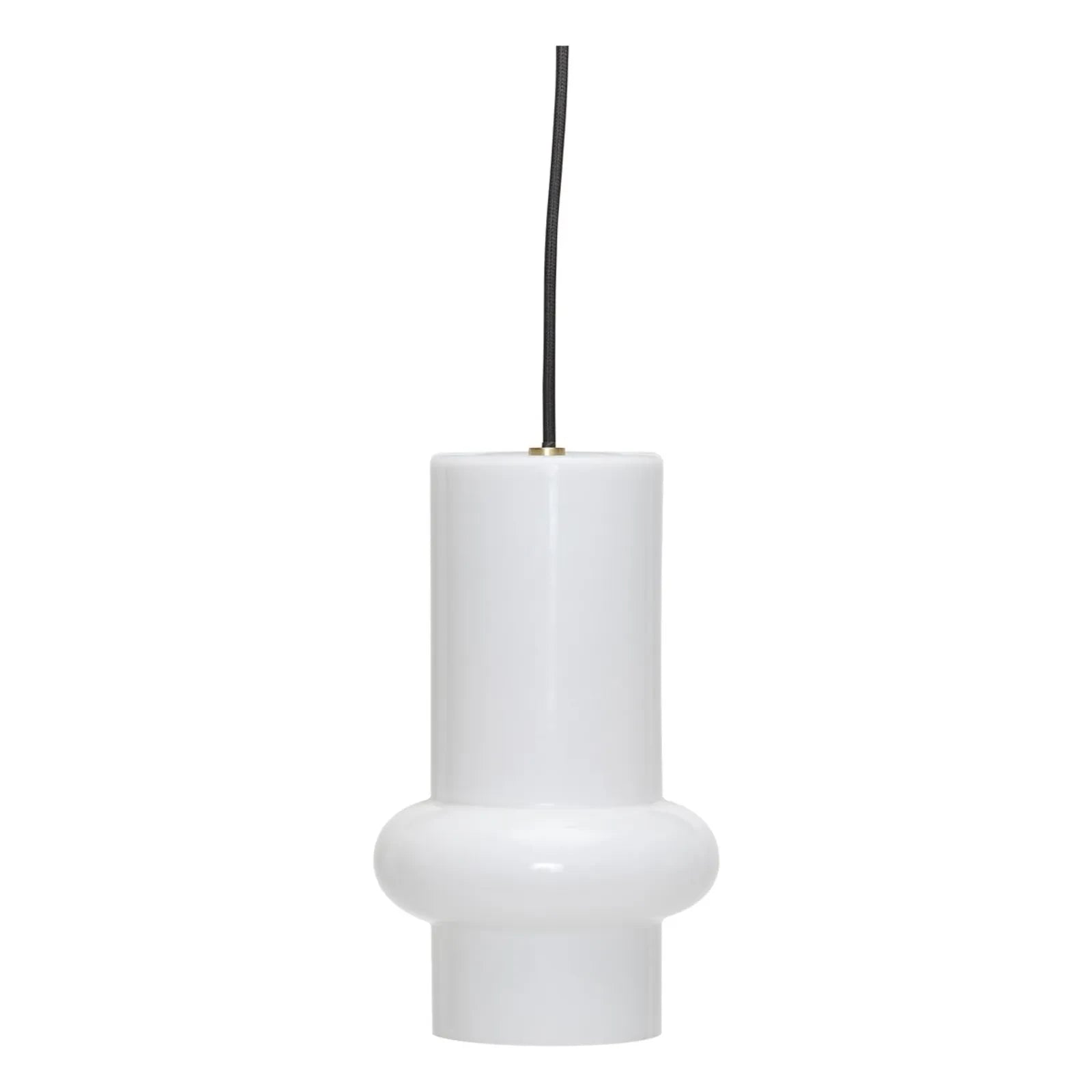 Hübsch - Low battery glass pendants | White