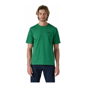 Patagonia - T-shirt P-6 Logo Responsibly Made from Recycled Fibers | Chrome Green