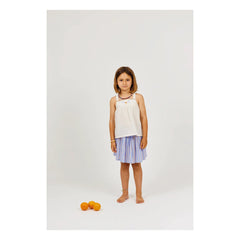 Arsène et Les Pipelettes - Striped Organic Cotton Skirt | Lavender