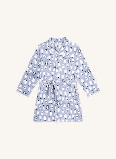 Petit Bateau - Kardan Adamlı Sabahlık | Gri Mavi