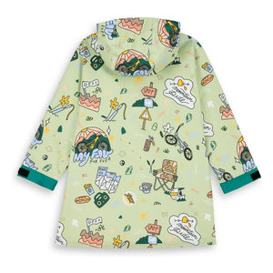 Hello Hossy - Mountain Ride Raincoat | Light Green