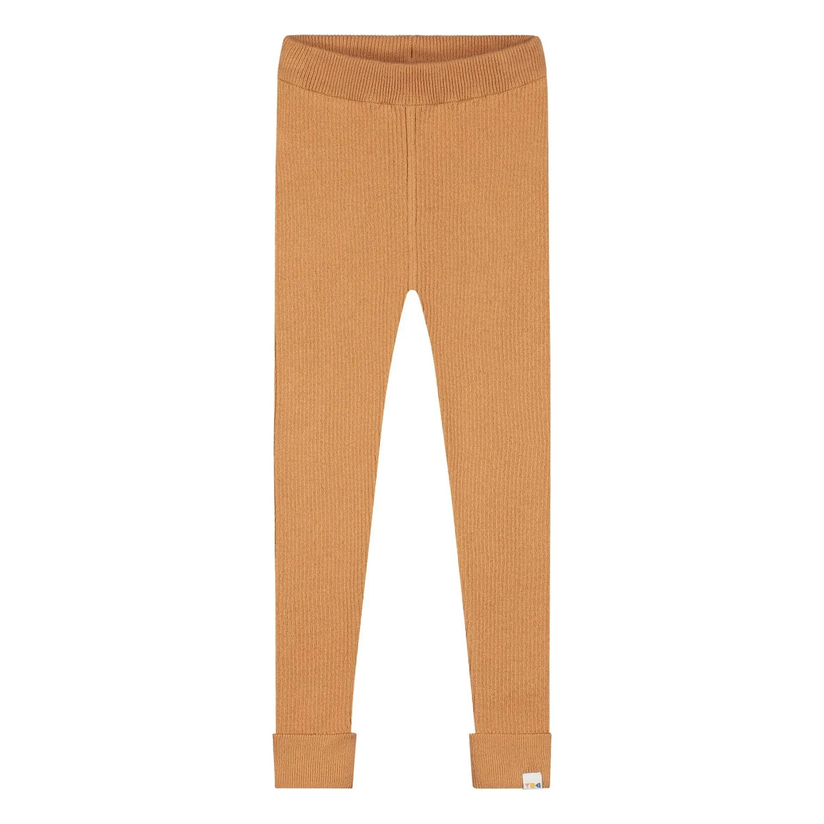 Yuki - Ribbed Organic Cotton Tights | Mustard