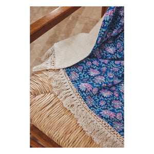 Louise Misha - Lana Organic Cotton Beach Towel | Navy Blue