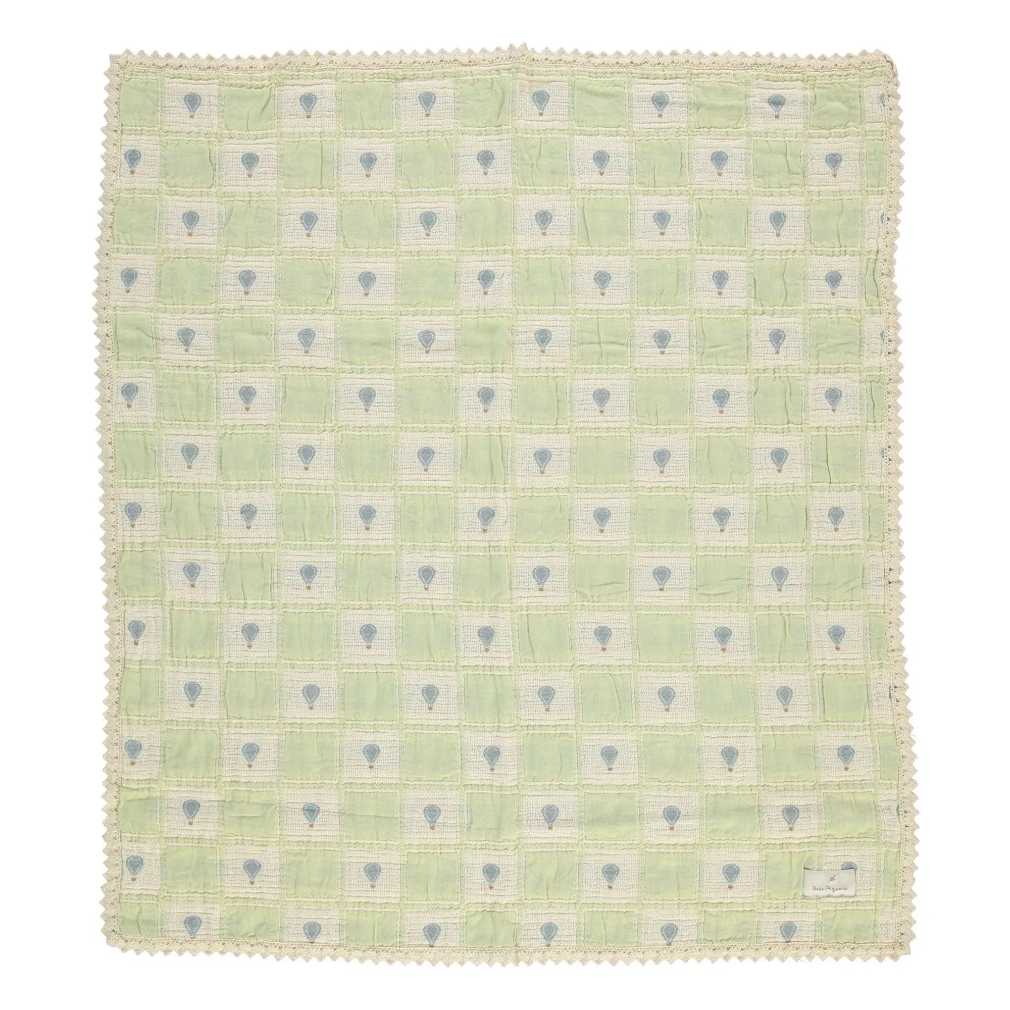Bebe Organic - Organic Cotton Balloon Blanket | Green