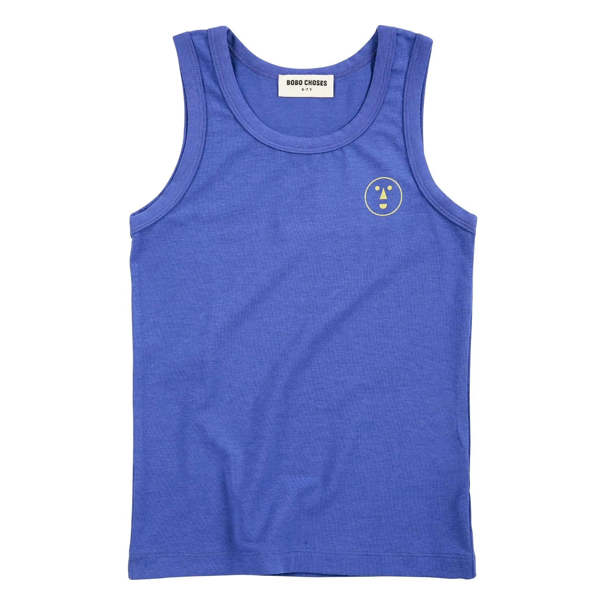 Bobo Choses - Have Fun Face Modal and Organic Cotton Tank Top | Royal Blue