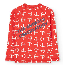 The Animals Observatory - Deer Anchors UV Protective T-Shirt | Red