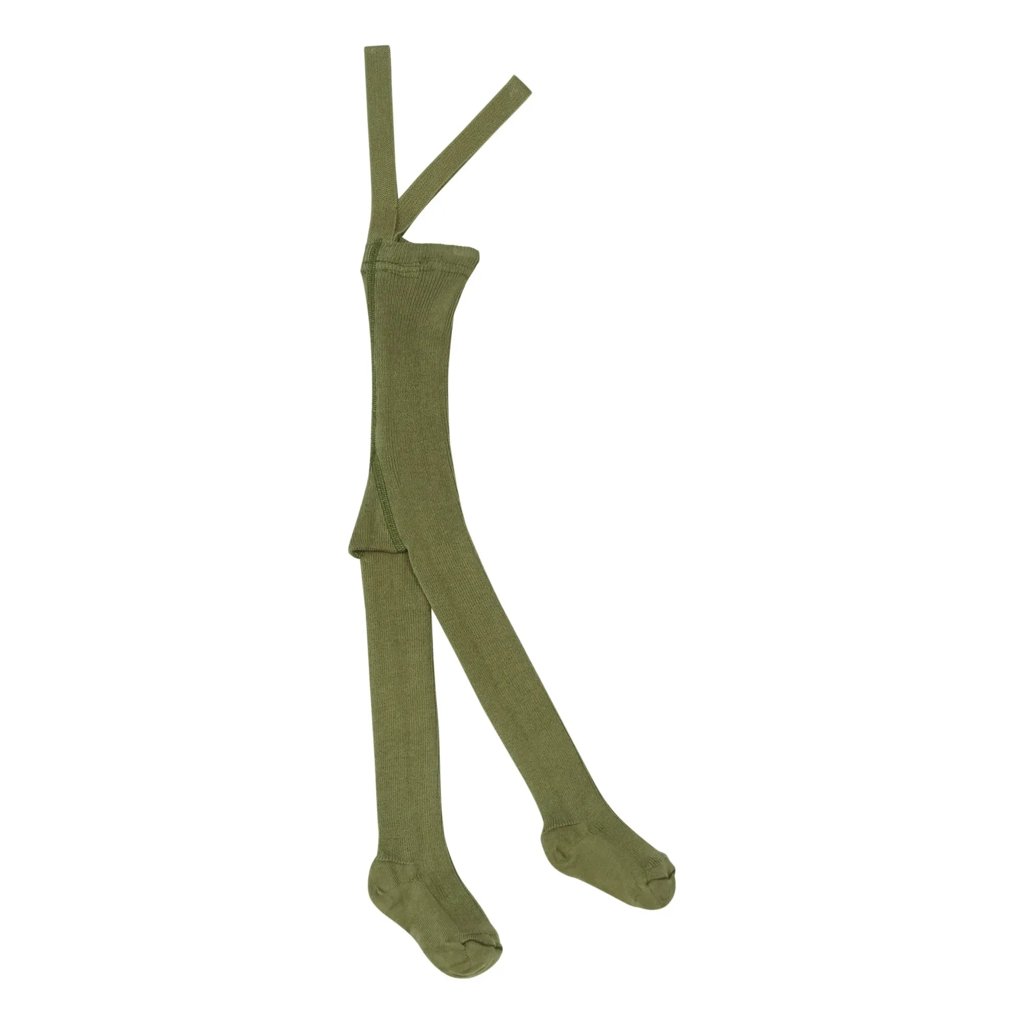 Silly Silas - Organic Cotton Strappy Tights | Green