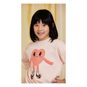 Mini Rodini - Sweat Heart Organic Cotton | Light Pink