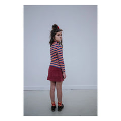 Repose AMS - Organic Cotton Striped Turtleneck Sweater | Purple