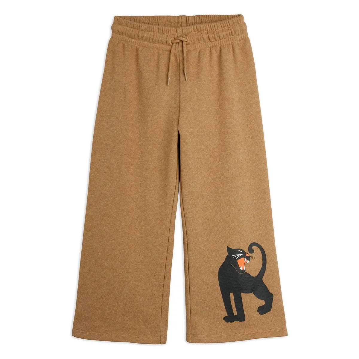Mini Rodini - Panther organic cotton sweatpants | Brown