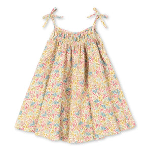 Konges Sløjd - Vivian Fleurie Striped Organic Cotton Dress | Yellow