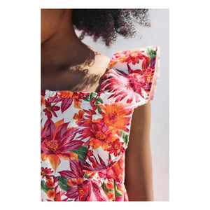 Tartine et Chocolat - Floral Dress | Orange