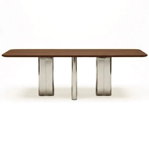 Gabrielle Paris - Chrysoline walnut veneer dining table | Walnut