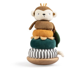 Sebra - Plush and Wooden Swinging Monkey