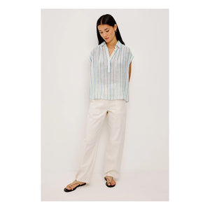 Rails - Tuscany Striped Blouse | Light blue