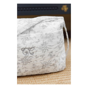 Tartine et Chocolat - Toile de Jouy Baby Diaper Bag | Gray