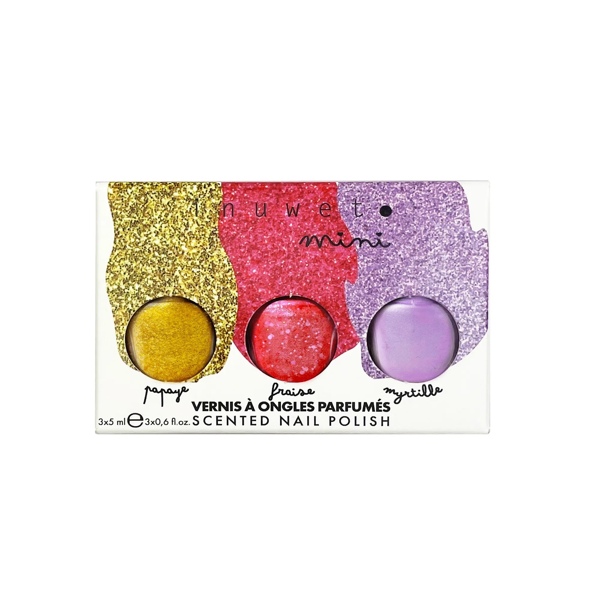 Inuwet - Rainbow Nail Polish Trio Set