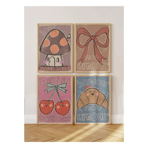 Studio Loco - Large Mushroom Poster | Brown