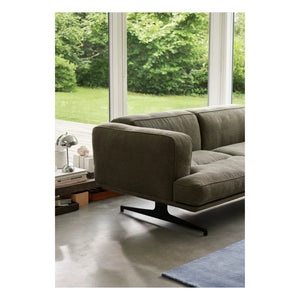 & Tradition - Inland AV22 2-Seater Sofa, Black Base | Haki