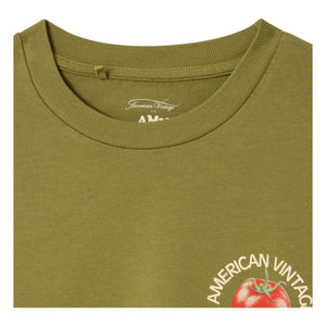 American Vintage - Fizvallay Tomato Lovers Long Sleeve T-Shirt | Light Khaki