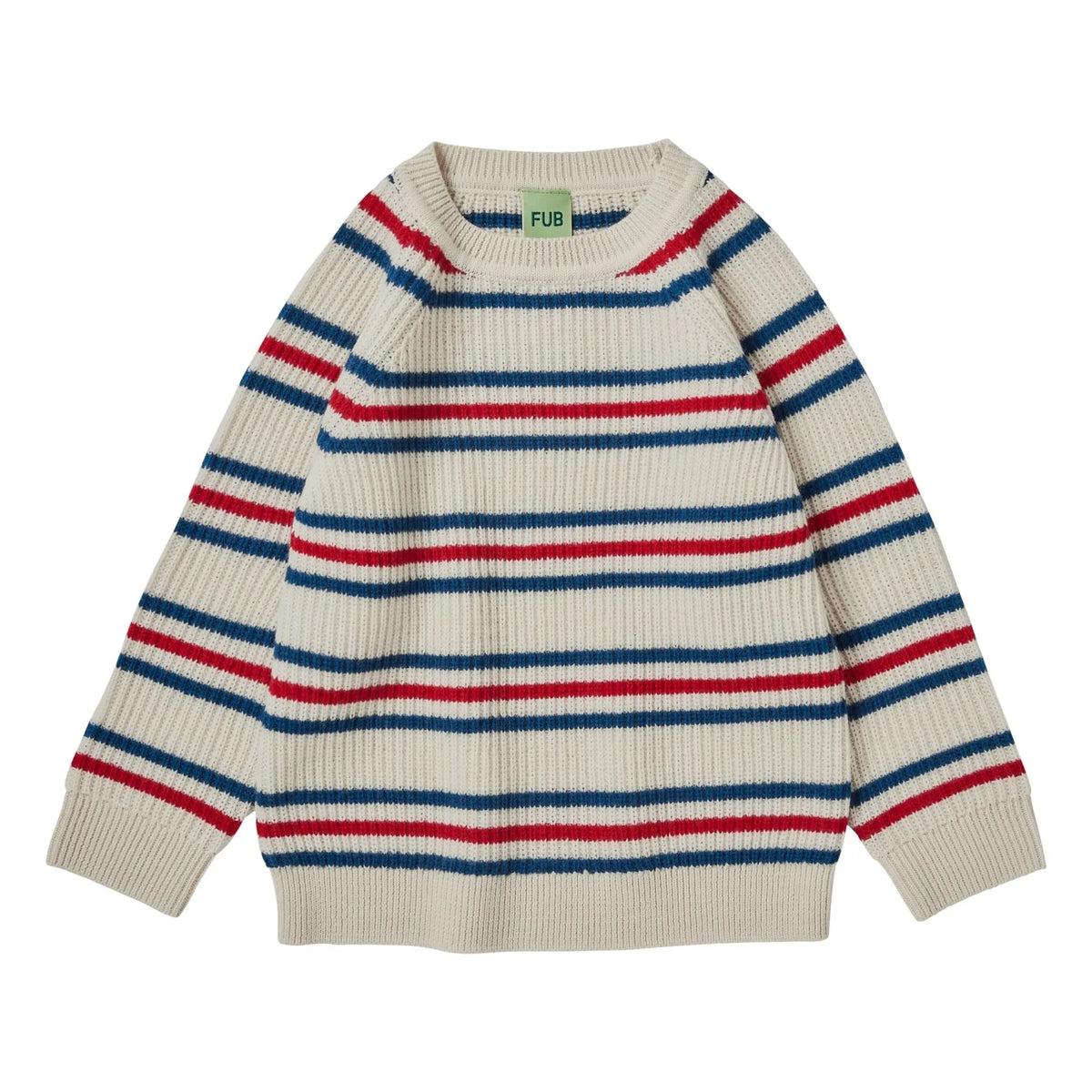 FUB - Raglan Sweat Thin-knit Merino Wool | Blue
