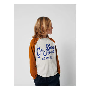 Bobo Choses - Color Block T-shirt Bobo Choses Organic Cotton | Heather Gray
