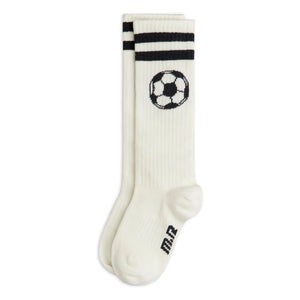 Mini Rodini - Organic Cotton Football Socks | Ecru