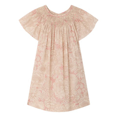Bonpoint - Arlène Fleurie Organic Cotton Gathered Dress | Pale Pink
