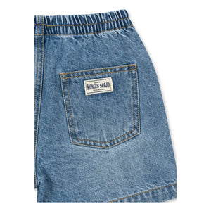 Konges Sløjd - Magot Organik Pamuk Denim Şort | Mavi